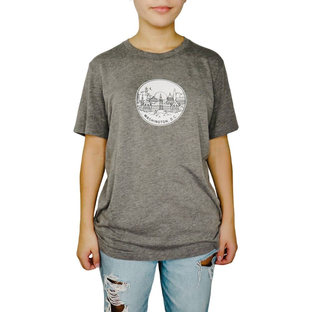 Washington DC Graphic T-Shirt Crewneck Souvenir T-Shirt Medium Unisex